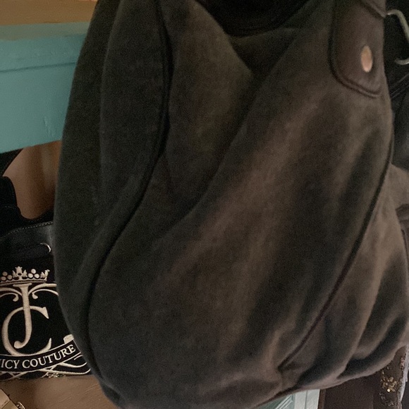 SOLD on FB. Juicy Couture Bag Scottie Y2K Grey And Pink Pewter Charm - Picture 5 of 14